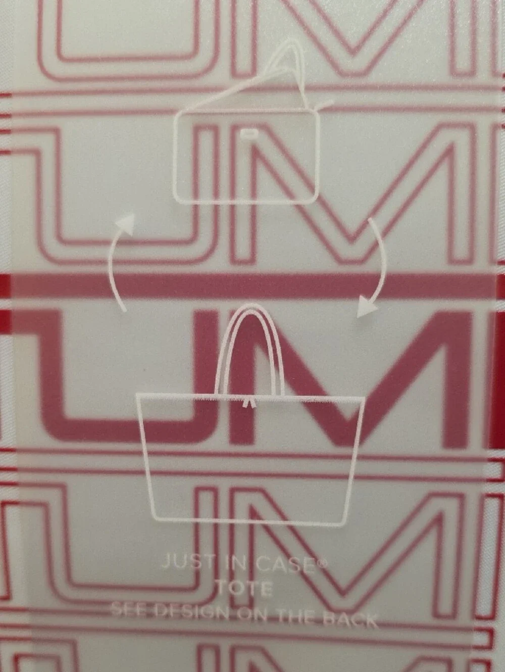 Tumi Voyageur Just In Case Tote White/Red